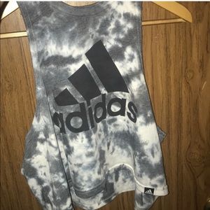 Adidas crop top muscle tank